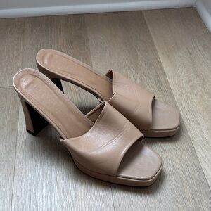 Billini Tan Block Heels